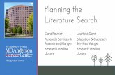 Planning the Literature Search
