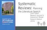 Systematic reviews: planning the literature search 9 2016