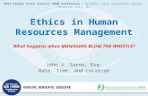 2011 Garden State Council SHRM Conference "Ethics in Human Resource Management"