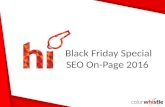 Black Friday Special Tips and Tricks on ON-Page SEO 2016
