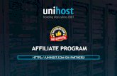 Affiliate Program by Unihost - you get what you deserve!