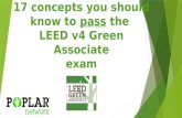 17 concepts you should know to pass the LEED v4 GA Exam