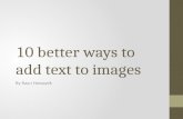 10 better ways to add text to images