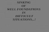 Sinking of well foundation