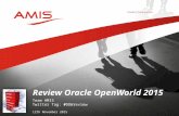 Review Oracle OpenWorld 2015 - Overview, Main themes, Announcements and Future