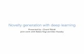 Novelty generation with deep learning