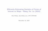 Research Summary: Efficiently Estimating Statistics of Points of Interest on Maps