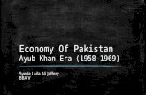 Ayub khan economic regime