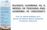 blended learning as a model of teaching and learning at university