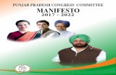 Punjab pradesh congress committee manifesto