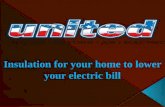 Insulation for your home to lower your electric bill