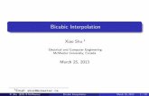 Bicubic Interpolation - ECE at McMaster