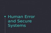 Human error and secure systems - DevOpsDays Ohio 2015