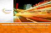 Automotive Biometric Automatic Luminance Control System