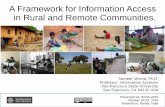 A Framework for Information Access in Rural and Remote Communities