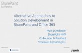 SharePointFest Konferenz 2016 - Alternative Approaches to Solution Development in SharePoint and Office 365