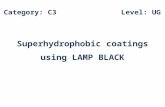 Hydrophobic lamp black presentation