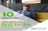 10 Questions You Must Ask Before Buying Real Estate Notes