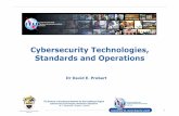 Cybersecurity Technologies, Standards and Operations