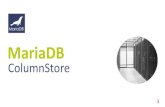 MariaDB Roadshow 2016: Introduction to MariaDB ColumnStore