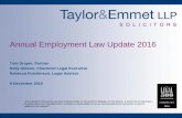 Annual employment law update 2016