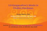 S R Ranganathan's Works in Citation Databases