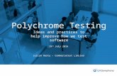 Polychrome Testing: Ideas & Practices to Improve Software Testing | QASymphony Webinar