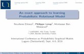 An exact approach to learning Probabilistic Relational Model