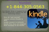 Kindle Customer Service Number @ 1-844-305-0563 (Toll Free)