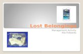 Lost Belongings PowerPoint Presentation