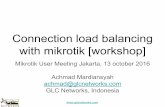 Connection load balancing with mikrotik [workshop]