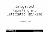 Integrated Reporting and Integrated Thinking. Leigh Roberts.