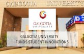Galgotia University Funds Student Innovations