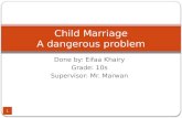 Child marriage product