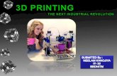 3D Printing-The next industrial revolution