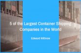 Edward Withrow - 5 of the Largest Container Shipping Companies in the World