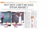 But why can't my children speak Arabic?
