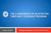 The Three Components Of An Effective Third Party Oversight Program