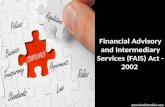 Financial Advisory and Intermediary Services Act