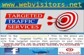 Targeted web traffic
