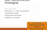 Cash concentration strategies