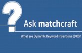 Ask matchcraft : What are Dynamic Keyword Insertions (DKI)