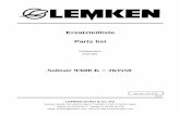 Lemken solitair 9-600 K parts catalog