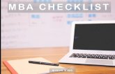 MBA Checklist by Mikus Kins