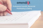 Emendist Professional Scientific Manuscript Proofreading & Editing