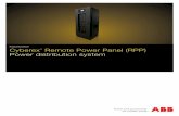 Cyberex® Remote Power Panel (RPP) Power distribution system