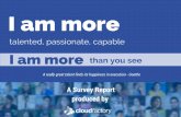 I Am More - Talent Survey - Full Report