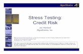 Stress Testing: Credit Risk