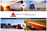 Supreme Freightway Carriers PPT