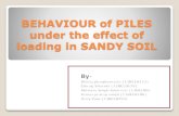 Behaviour of piles under the effect of lateral loading in sandy soil